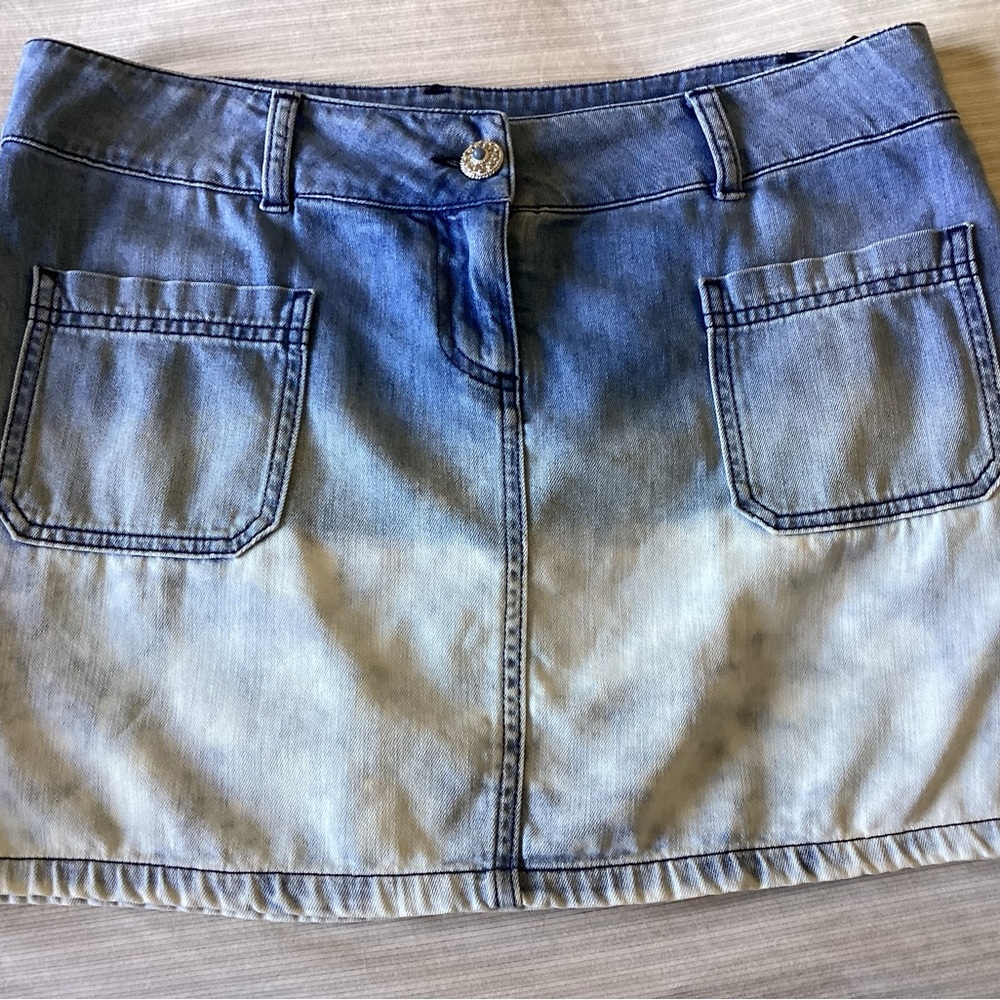 Authentic Chanel Denim Skirt